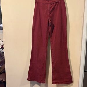 United Colors Of Benetton Red Flare Pants